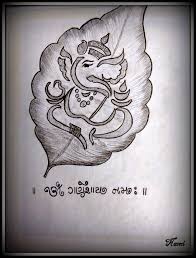 Pencil Shadow Of Lord Ganesh Drawing On Paperboard Use Of Some Pencil Strokes Ganesha Drawing Art Drawings Simple Art Drawings Sketches