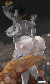 demon slayer, kimetsu no yaiba, susamaru, comicomryu, 1girls - Rule 34 XYZ