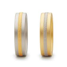 Niessing Gold Platinum Fusion Wedding Rings Orro Glasgow Contemporary Jewelry Rings Wedding Rings Niessing