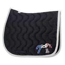 Doublure en nid d'abeille blanche pour un grand confort de. Tapis De Selle Point Sellier Classique Team Penelope Leprevost