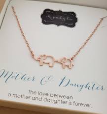 Unique keepsakes and heirlooms (hello, family. Mother Daughter Jewelry Mama And Baby Elephant Necklace Rose Etsy