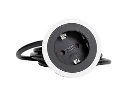 Design in a nutshell whether in the office, kitchen, public lounges or at home: Bachmann Pix 926 001 Schutzkontaktsteckdose Mit Stromzuleitung