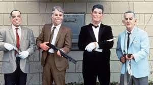 Episode #20.161 (2012) (tv episode) adam brody says that if the world were ending, he would follow a point break model by surfing, skydiving, and robbing banks The Masks Of Ex Presidents In Point Break Spotern