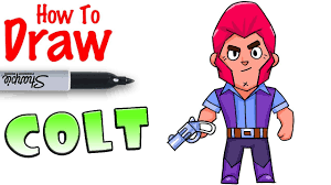 Colt is a common brawler who is unlocked as a trophy road reward upon reaching 60 trophies. How To Draw Colt Brawl Stars Youtube