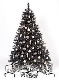 Pre Lit 6 5 Black Artificial Christmas Tree 400 Clear Lights 600 Tips Tree Stand Only Holiday Ht Black Xmas Tree Christmas Tree Sale Black Christmas Trees
