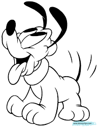 Come to walt disney w. Babypluto Coloring5 Gif 720 920 Baby Disney Characters Disney Drawings Disney Cartoon Characters
