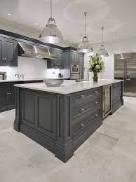 Brown kitchen cabinets grey walls from i2.wp.com. Luxury Grey Kitchen Klassisch Kuche Manchester Von Tom Howley Houzz