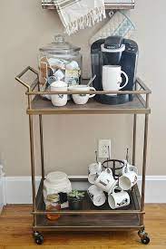 These coffee station kitchen are equipped with all the amenities you would require while selling foods and are considered. Diy Coffee Cart Bars For Home Home Coffee Stations Coffee Bar Home