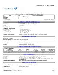 Suppliers are compulsory to supply chemicals together with the sds. Material Safety Data Sheet Taski Action Chemical