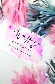Diy Aquarell Karten Zum Geburtstag Basteln Aquarell Karte Geburtstag Karte Geburtstagskarte