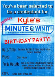 The first version of minute to win it to air was the american primetime game show. Minute To Win It Birthday Party Momof6