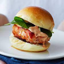 Salmon Sliders With Chipotle Mayonnaise Recipe Entertaining Recipes Seafood Dishes Summer Entertaining Recipes