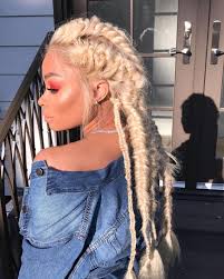 Blac Chyna Real Hair Blac Chyna Cool Braid Hairstyles Instagram Hairstyles Blonde Braids