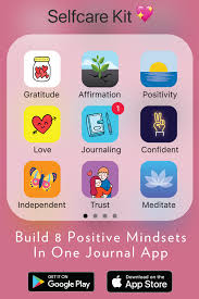 Build 8 Positive Mindsets In One Journal App Try App For Free Today Journal App Apps For Teens Apps For Girls