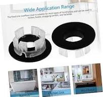 TEHAUX 8pcs Sink Basin Trim Overflow Cover Snap Design ...