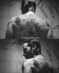 In fact, this is the only tattoo i've ever seen that i've liked (excepting my dad's faded anchor tattoo. His And Hers Giftshis And Hers Gifts In 2021 Keanu Reeves John Wick John Wick Movie John Wick Tattoo