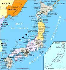 The climate is slightly warmer and more tropical than honshu, and the southern and eastern coasts are regularly battered by typhoons each year. Japan Map Japon Geographie Chalon Sur Saone
