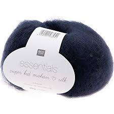 Essentials Super Kid Mohair Loves Silk Rico Design 024 Bleu marine 25 GR  200 M | Little Tricot