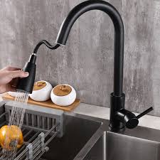 Maybe you would like to learn more about one of these? Pull Down Kitchen Sink Faucet Contemporary Matte Black Single Handle Gooseneck Solid Brass Pull Out Kitchen Faucet With Sprayer Hose Walmart Com Walmart Com