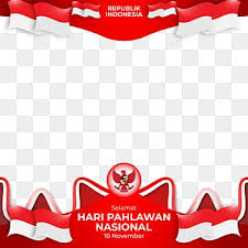 Merah putih dan biru lencana bendera amerika serikat presiden hari merah putih images stock photos vectors shutterstock flag of indonesia wikipedia. Frame Border Merah Putih Hari Pahlawan Republik Indonesia Hari Pahlawan Hari Pahlawan Nasional Pahlawan Png And Vector With Transparent Background For Free D Free Vector Graphics Collage Template Flower Frame