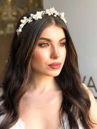 Yarim Ay Yaprak Ve Gul Detayli Sac Taci Nova Sposa Gelinlik Abiye Ve Aksesuar Sac Gelinlik Guller