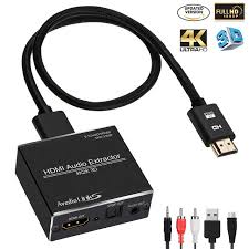 Avedio Links Hdmi To Hdmi Optical Toslink Spdif 3 5mm Aux Stereo Audio Out Hdmi Audio Extractor Splitter Converter Adapter Supp Hdmi Adapter Output Device