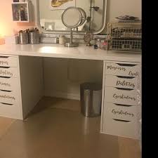 Custom Vanity Decals Choose Your Custom Makeup Vanity Decals Etsy Makeup Vanity Custom Vanity Makeup Organization Vanity