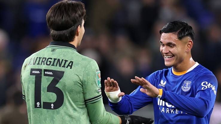 Everton 1-0 Wolves: Charly Alcaraz hits late winner to send Toffees through  to Carabao Cup fourth round | Football News | Sky Sports