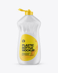 500ml Washing Up Liquid Bottle Mockup Yellow Author