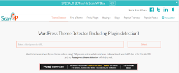 There are several wordpress plugin detectors available online for free. 6 Best Wordpress Theme Detectors To Check Which Theme A Site Is Using