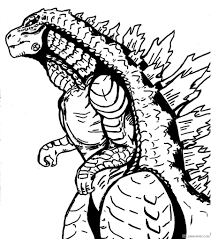 Download and print these godzilla coloring pages, tv & film for free. Godzilla Coloring Pages For Adults Coloring4free Coloring4free Com
