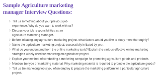 Sample Agriculture Marketing Manager Interview Questions Read More Http Www Inter Marketing Interview Questions Interview Questions This Or That Questions