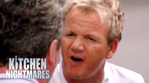 Doesn't even look like gordon ramsay, in my opinion. Owner Goes Face To Face With Gordon Ramsay Kitchen Nightmares Youtube