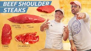 Braising a cut of beef involves browning the meat in a small amount of fat, adding a liquid. Some Of The Best Steaks Come From The Beef Shoulder Prime Time Youtube