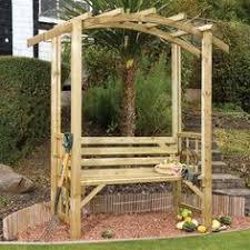 Rowlinson rustic garden arbour seat in natural timber. 9 Garden Arbour Ideas Garden Arbor Garden Bench Garden Seating