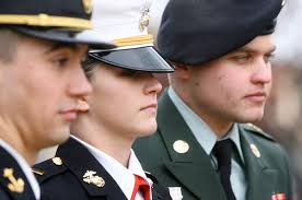 Marine receives commission at Main Plaza