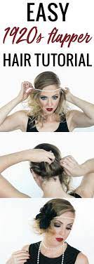 Easy Halloween Hair Tutorial 1920s Flapper Gatsby Hairstyles For Long Hair Flapper Hair Gatsby Hair
