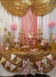 Pink And Gold Minnie Mouse Celebration Birthday Party Ideas Photo 4 Of 12 Pink And Gold Birthday Party Gold Birthday Party Birthday Parties