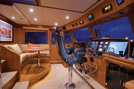Helm Chairs Yacht Design Boat Interior Fleming Yachts