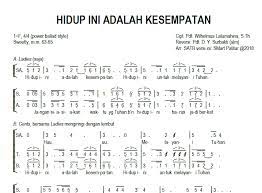 Kunci Gitar Lagu Rohani Hidup Ini Adalah Kesempatan