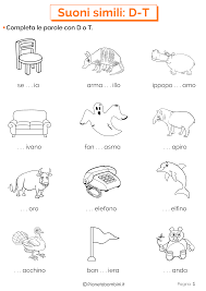 Ottima scheda da stampare, livello seconda. Parole Con La Lettera I