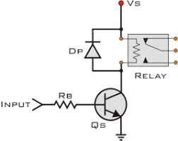 Two diodes, biased in opposite directions. Transistor With Relay Burns Out