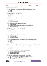 Maybe you would like to learn more about one of these? World Deserts Worksheets Pdf Geography Of The World