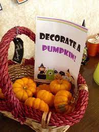 Purple Green Orange Halloween Party Ideas Photo 9 Of 14 Halloween Party Kids Birthday Halloween Party Halloween Class Party