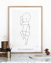 The Birth Poster Continuous Line 2 Baby Posters Baby Drawing Baby Decor Diy