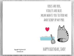 Happy Birthday Card Printable For Dad Diy For Him Birthday Card Printable For Dad Uk Funny Cat Etsy Birthday Card Printable Cat Birthday Cards Funny Cat Birthday Card
