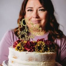 Personalized Happy Birthday Cake Topper Personalized With Any Text Any Name  and Any Age Made From 400 Gram Non-shed Double Sided Glitter