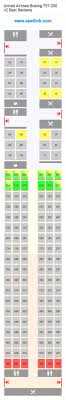 United Airlines Boeing 757 200 V2 752 Seat Map United Airlines Boeing Airlines