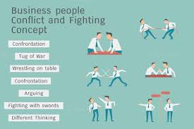 Business Conflict And Fighting Fight Conflicted Concept