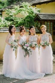 Stunning Japanese Garden Wedding Bridesmaid Dresses Floral Print Bridesmaid Dresses Wedding